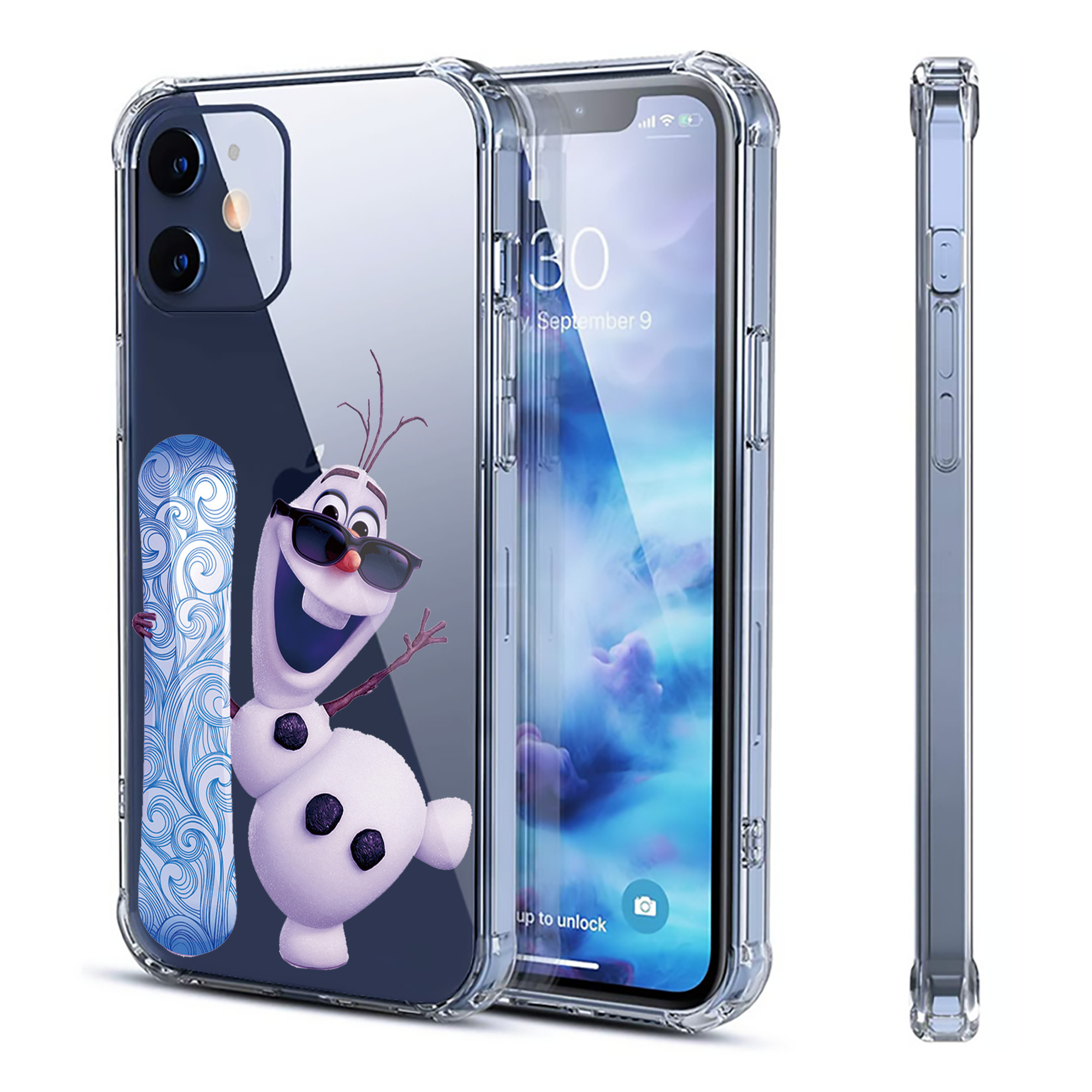 （画像用） アナと雪の女王 アンナ エルサ Frozen Anna Elsa 【iPhone 12シリーズ対応】透明スマホケース（クリアソフトケース）